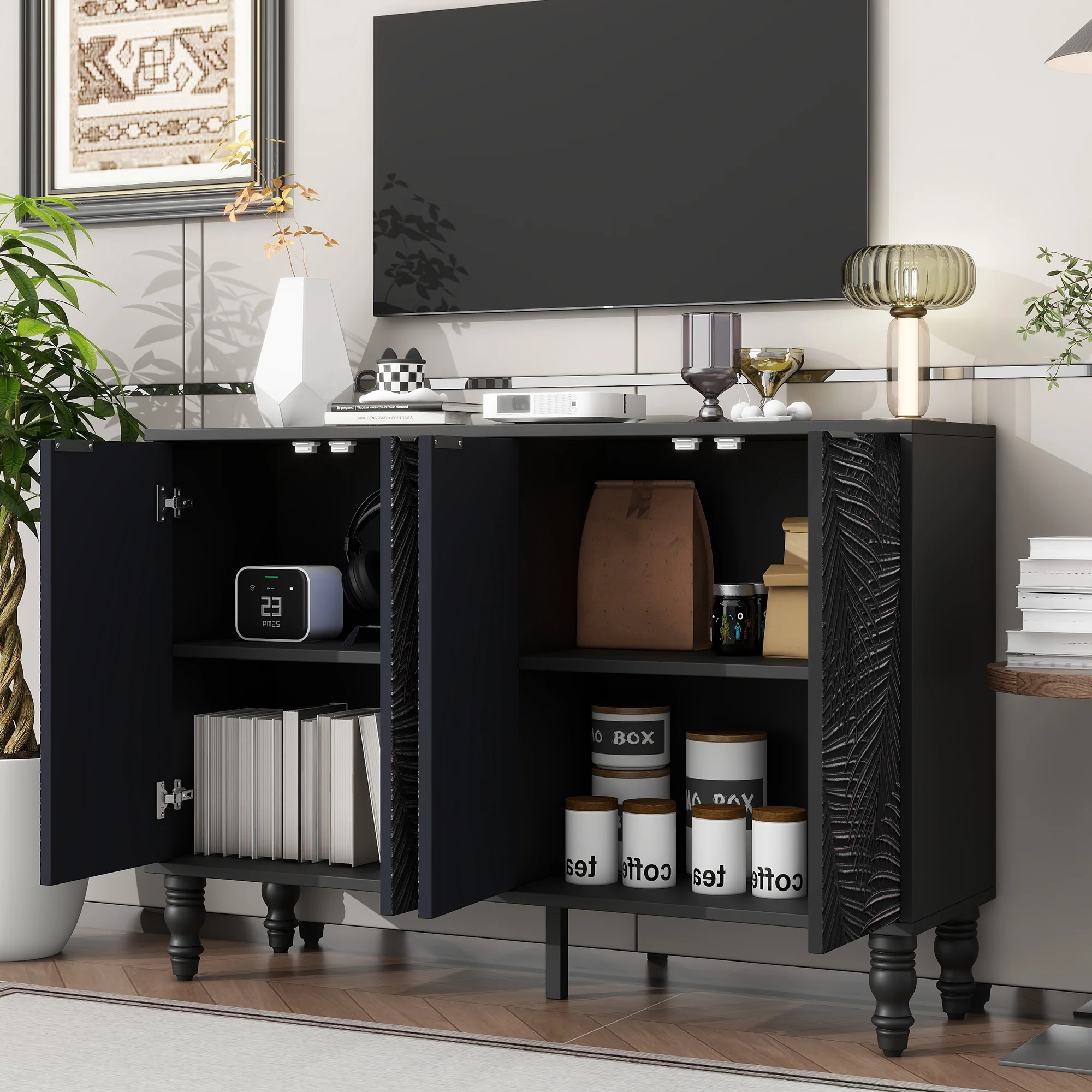 Fern Carved Entertainment Center - Image 2