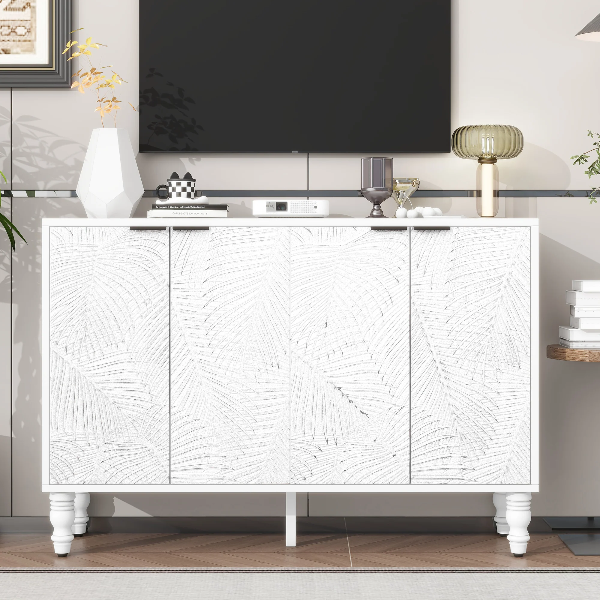 Fern Carved Entertainment Center - Image 25