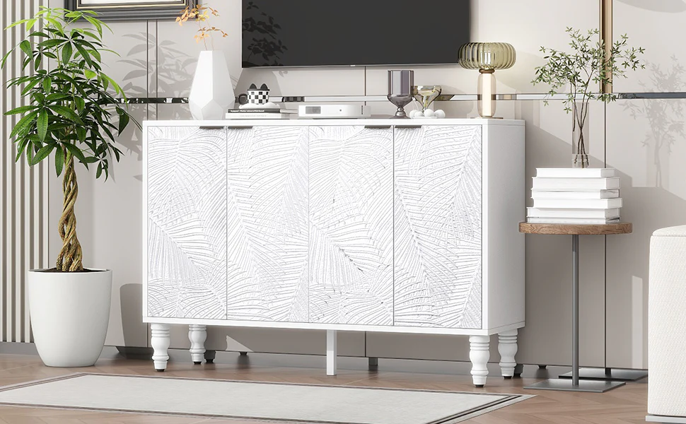 Fern Carved Entertainment Center - Image 28