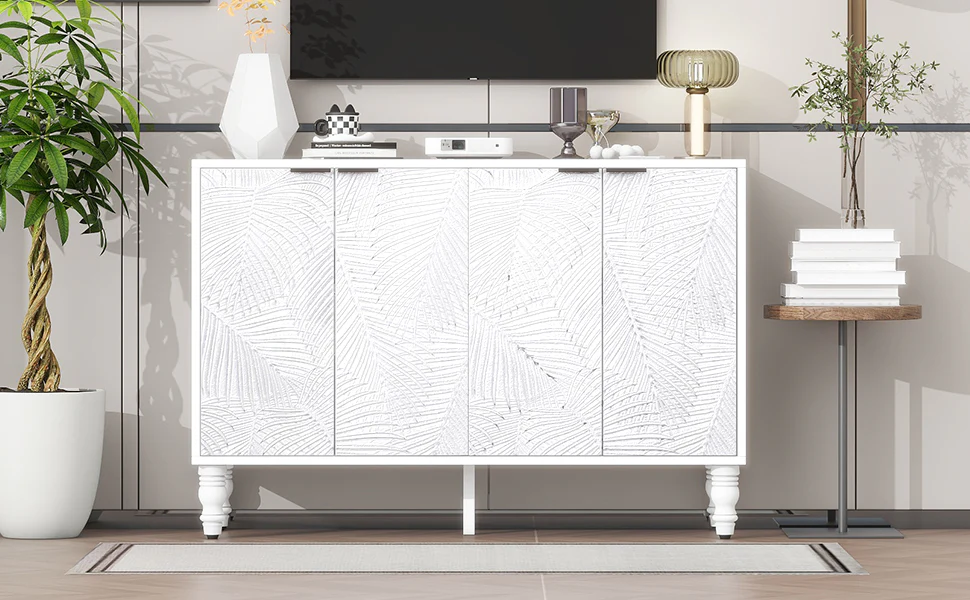 Fern Carved Entertainment Center - Image 29