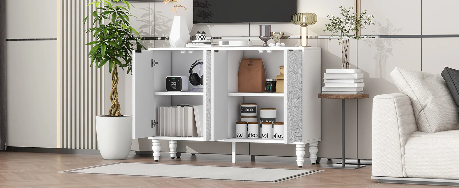 Fern Carved Entertainment Center - Image 31