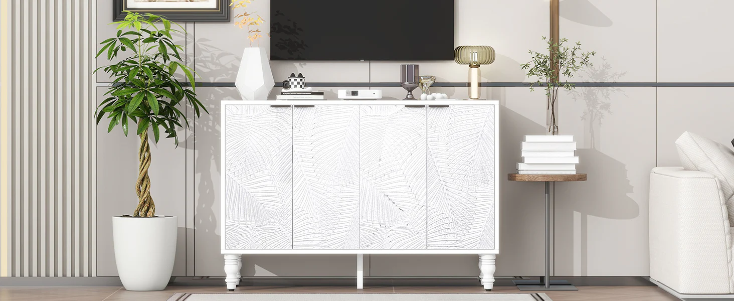 Fern Carved Entertainment Center - Image 32