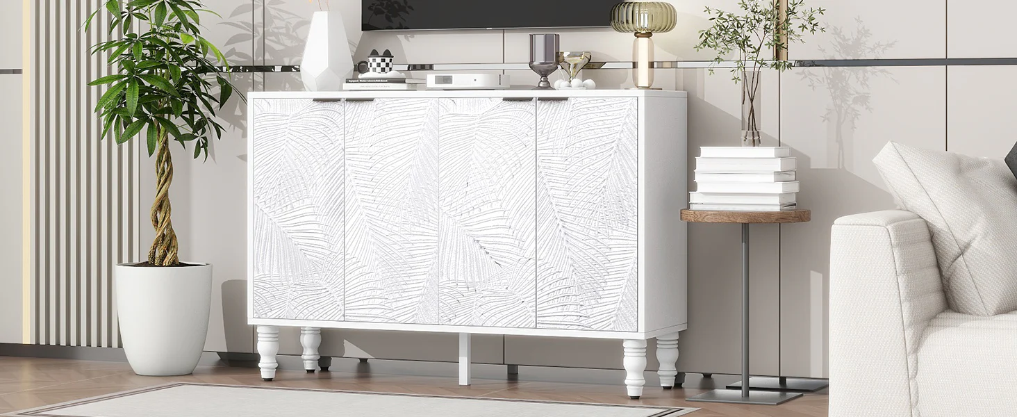 Fern Carved Entertainment Center - Image 33