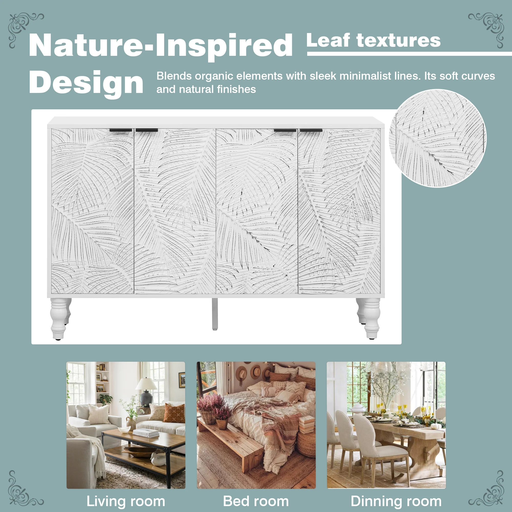 Fern Carved Entertainment Center - Image 34