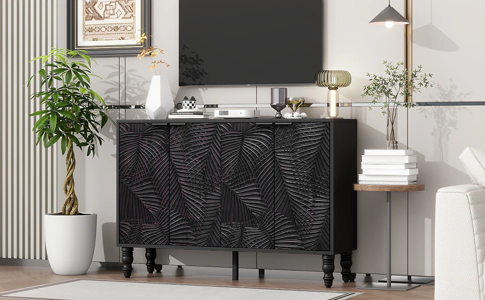 Fern Carved Entertainment Center - Image 4