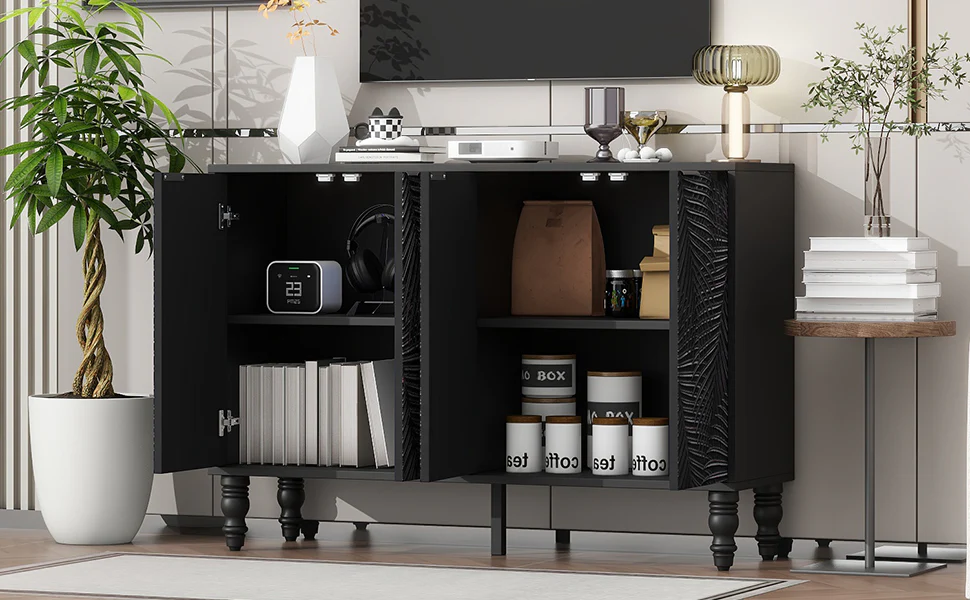 Fern Carved Entertainment Center - Image 6