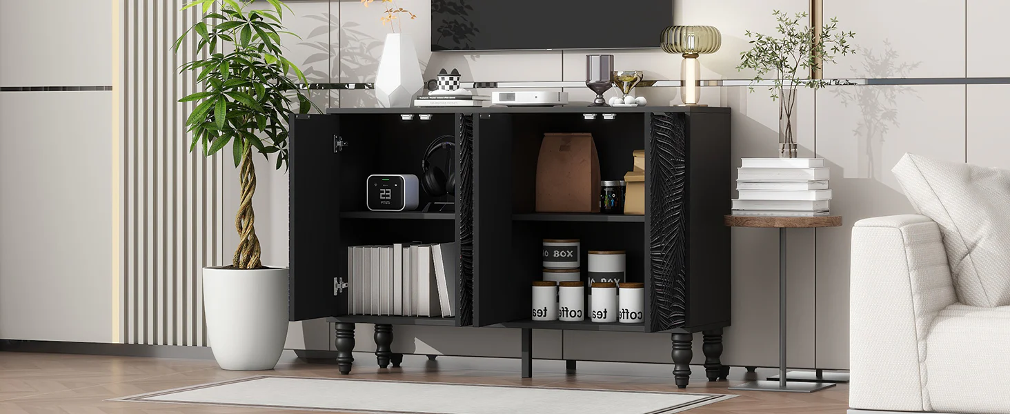Fern Carved Entertainment Center - Image 9