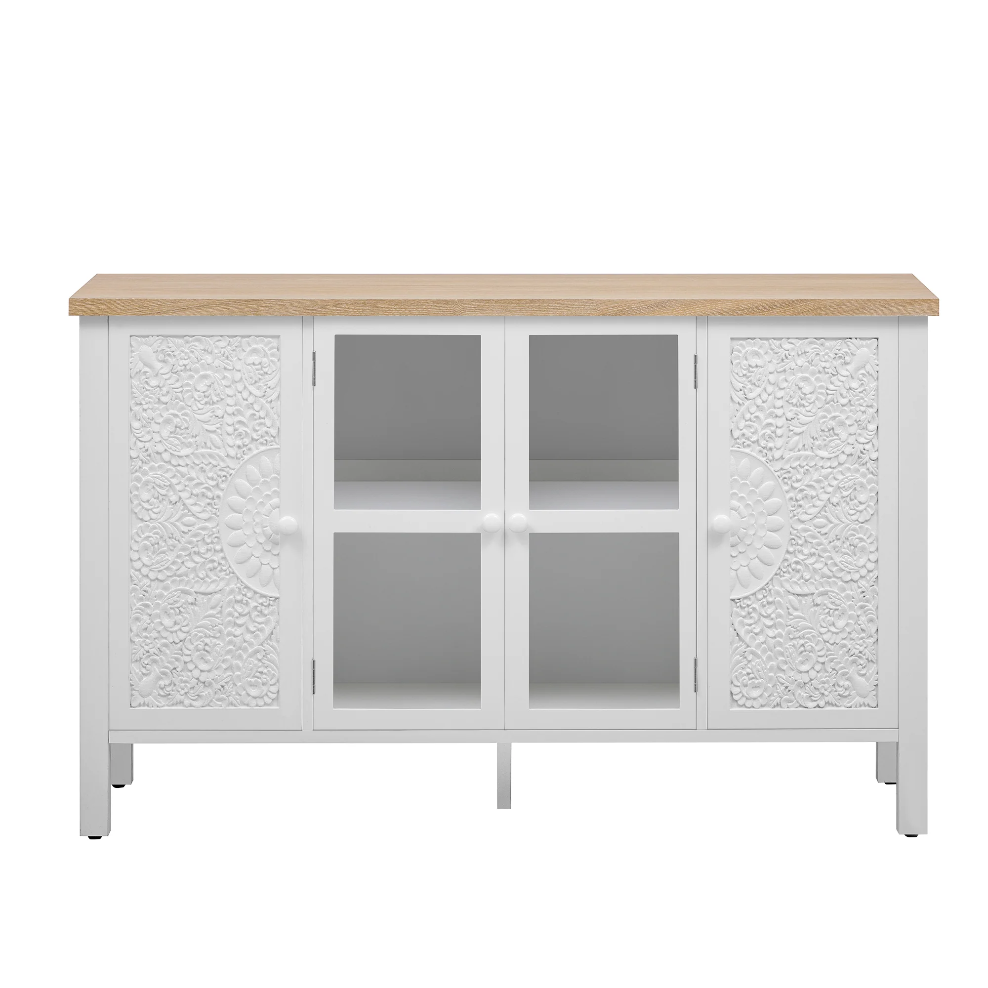 Carved Wood TV Stand - Image 14