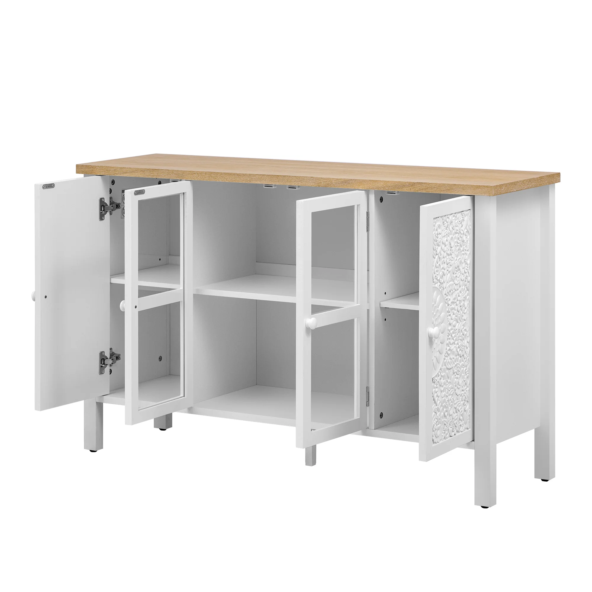 Carved Wood TV Stand - Image 15