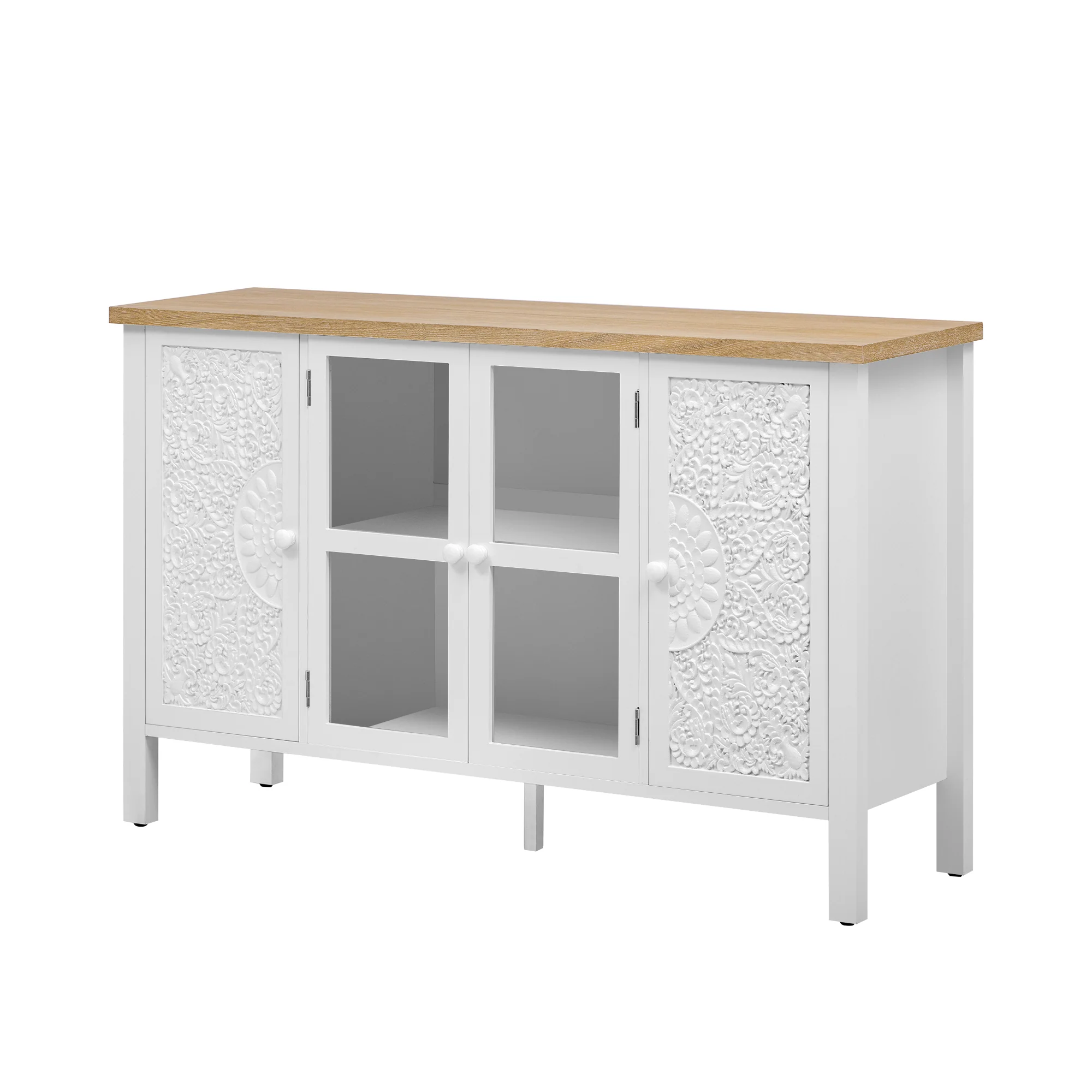 Carved Wood TV Stand - Image 16