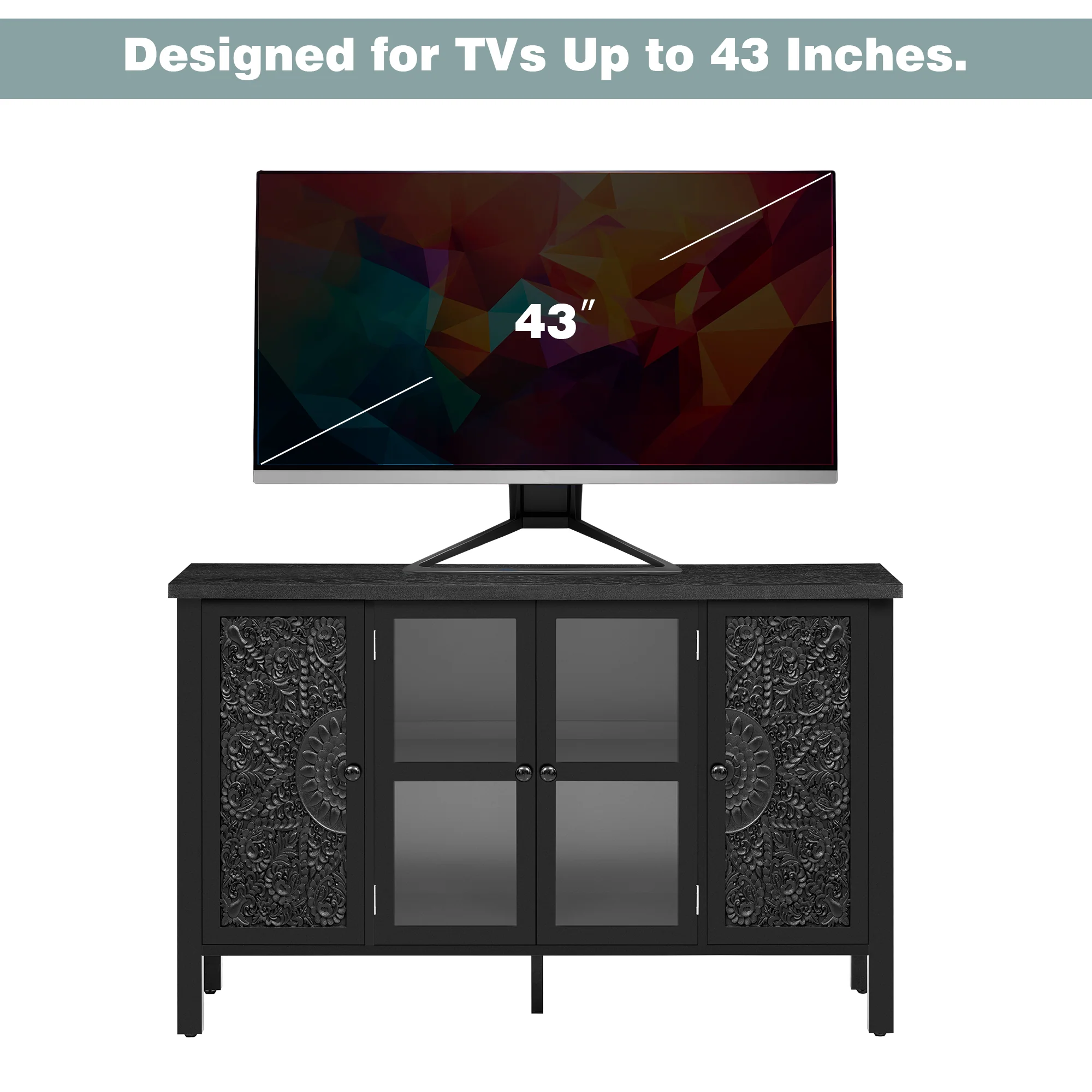 Carved Wood TV Stand - Image 38