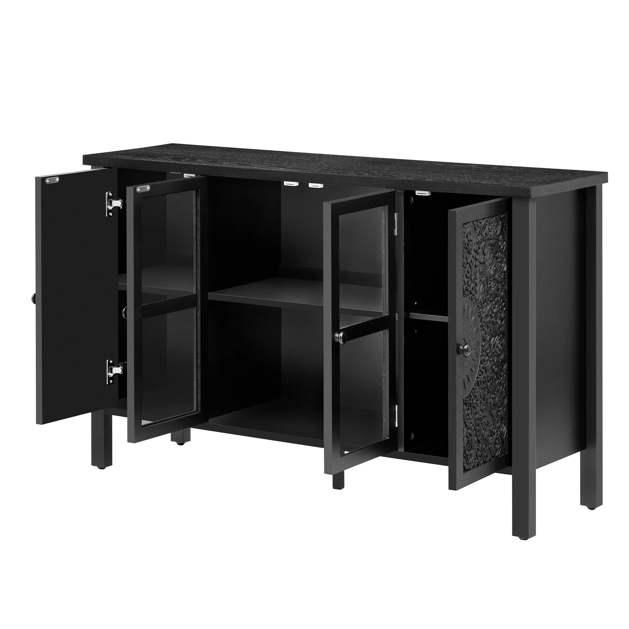 Carved Wood TV Stand - Image 41