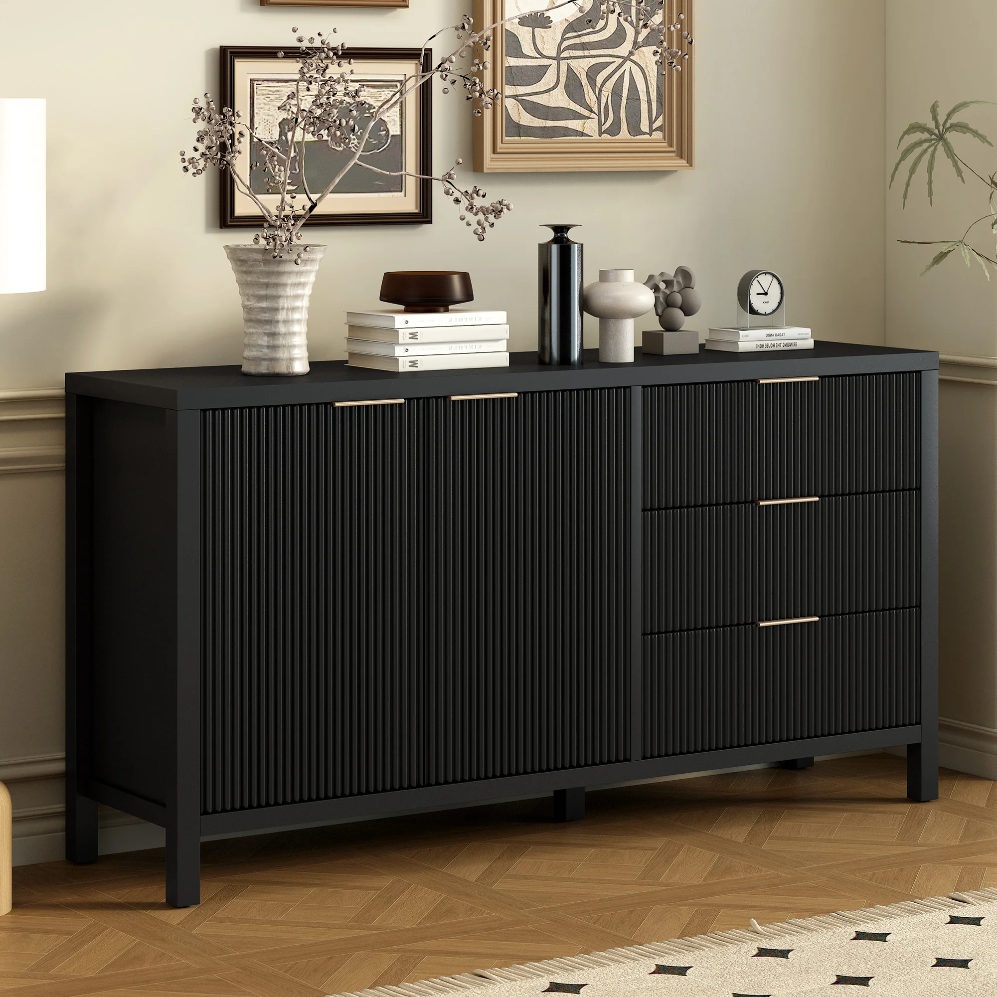 Fluted Sideboard Cabinet - Image 2