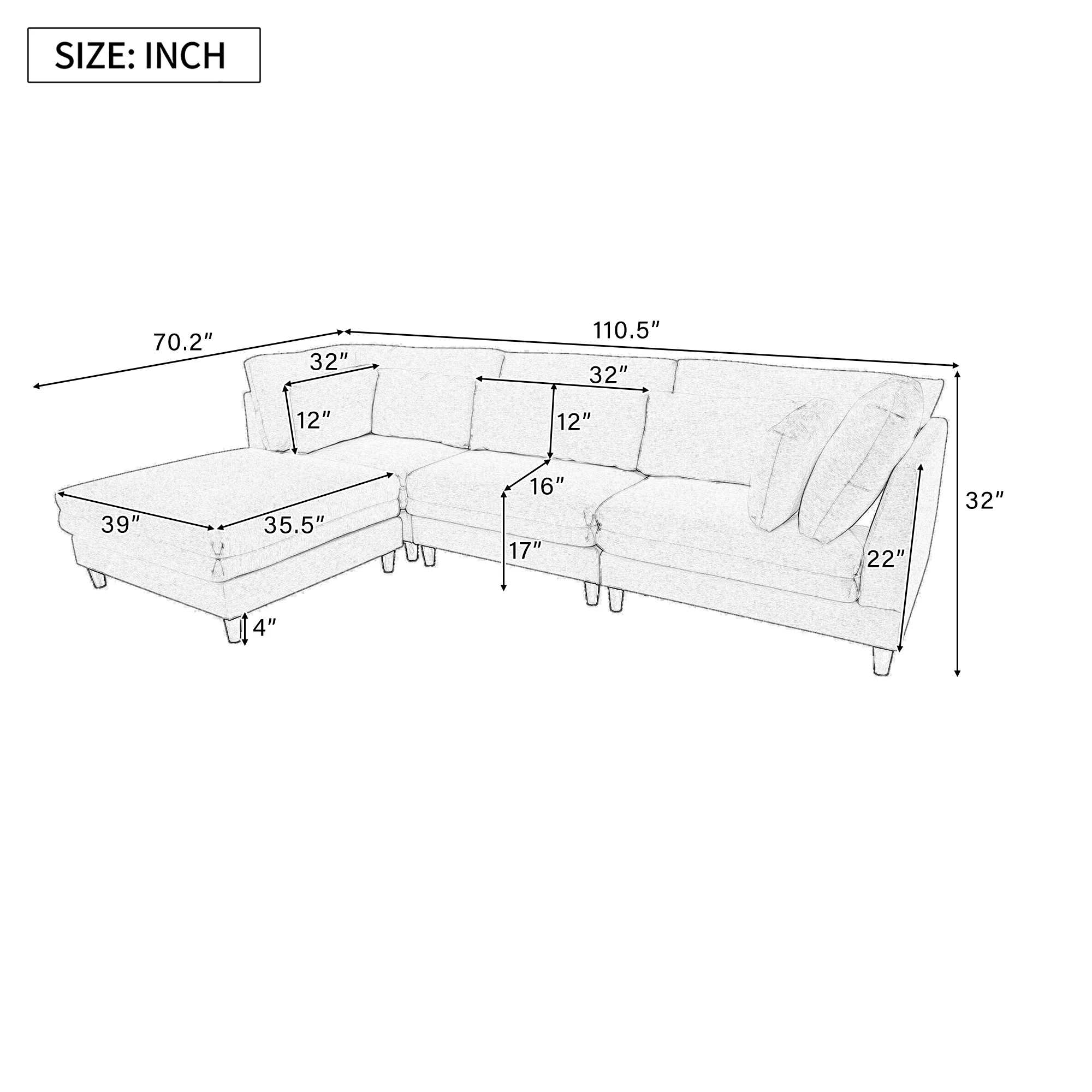 Modern Modular Sectional Sofa - Image 18