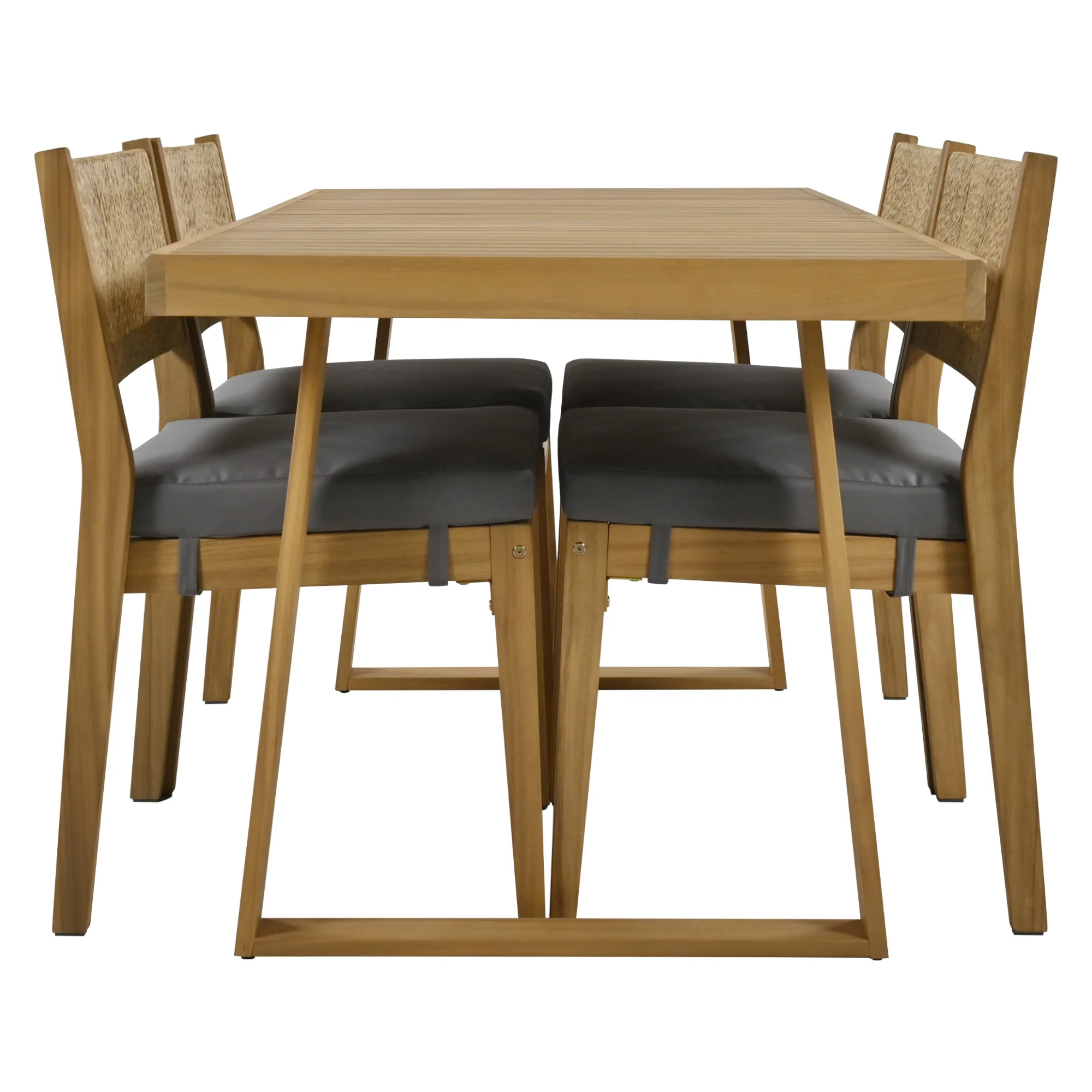 Outdoor Acacia Wood Dining Table Set - Image 10