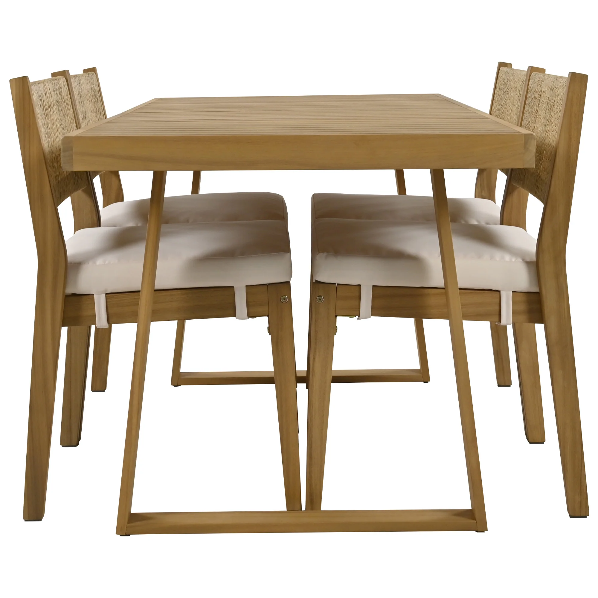 Outdoor Acacia Wood Dining Table Set - Image 31