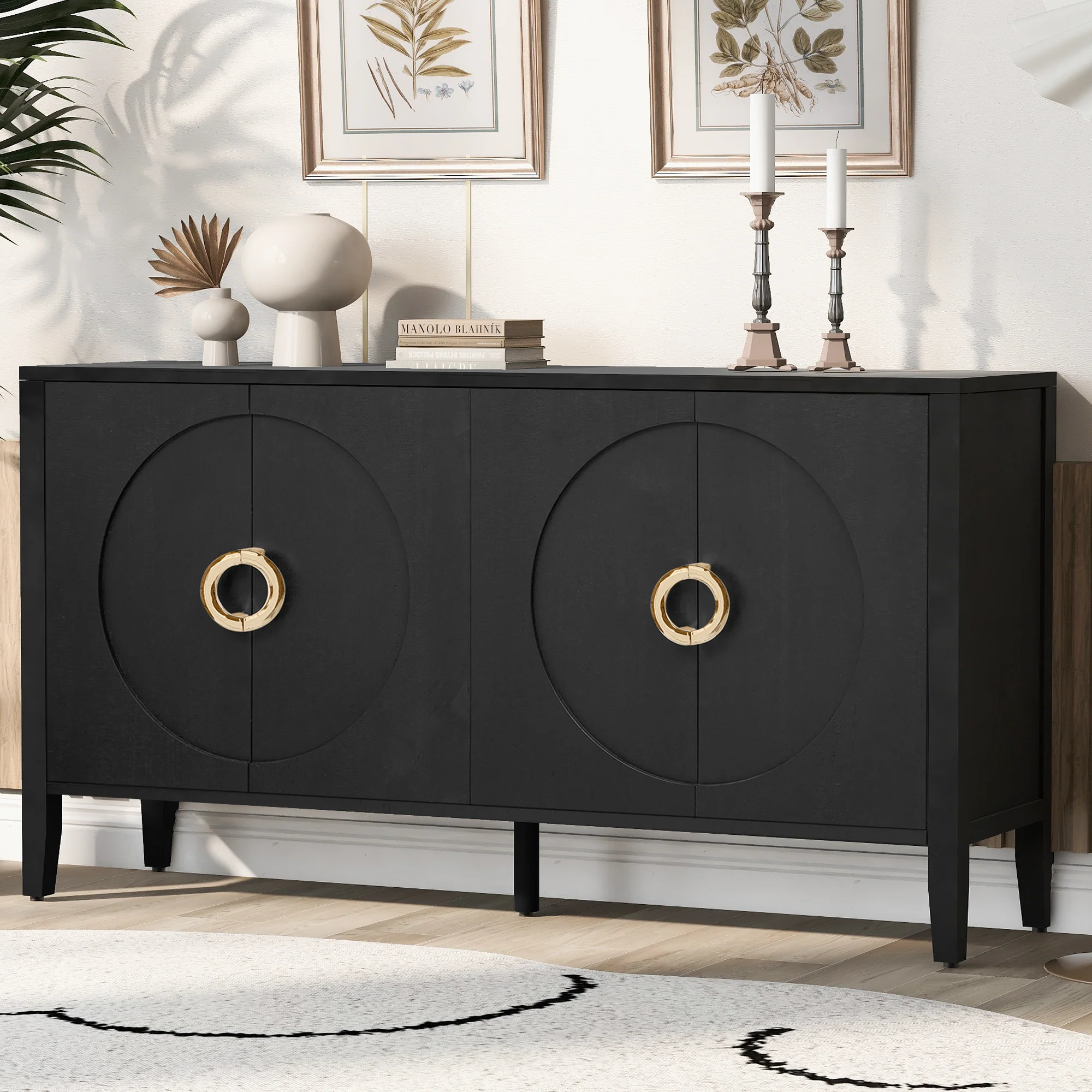 Sophisticated Cabinet with Textured Finish