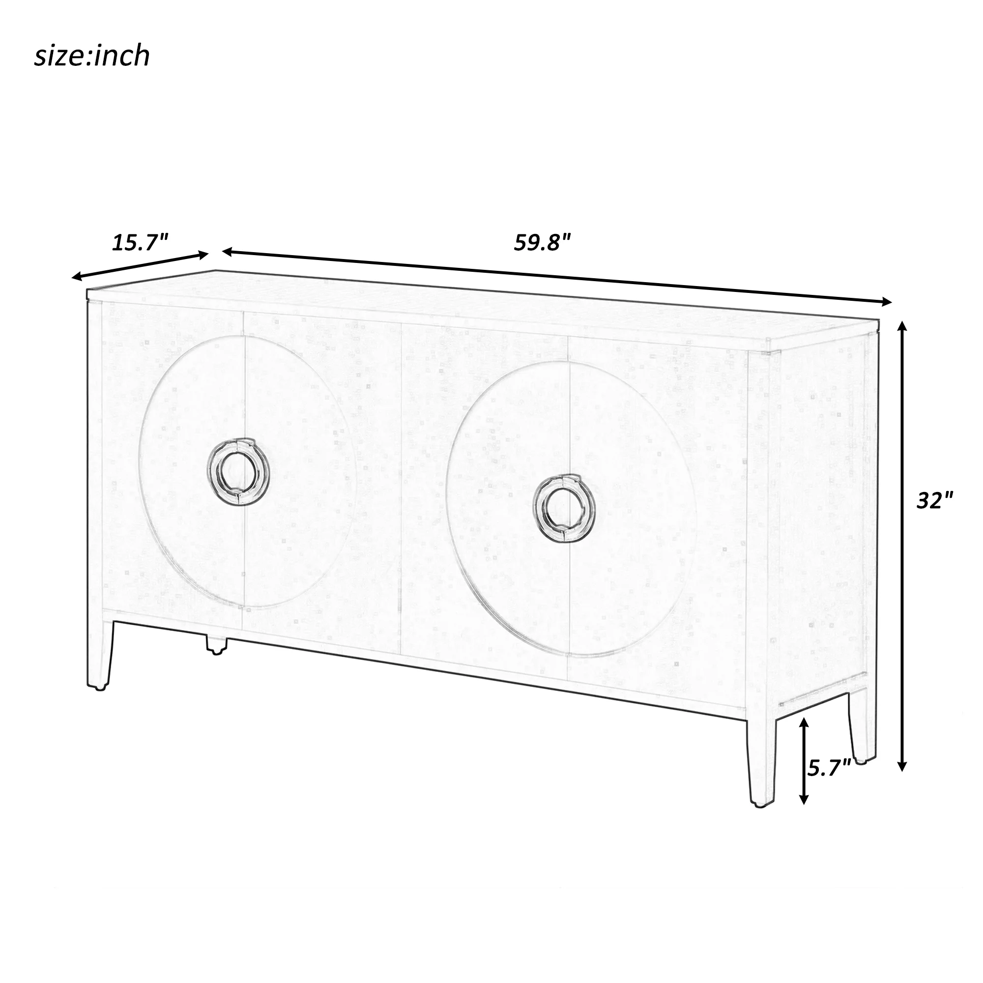 Sophisticated Cabinet with Textured Finish - Image 10