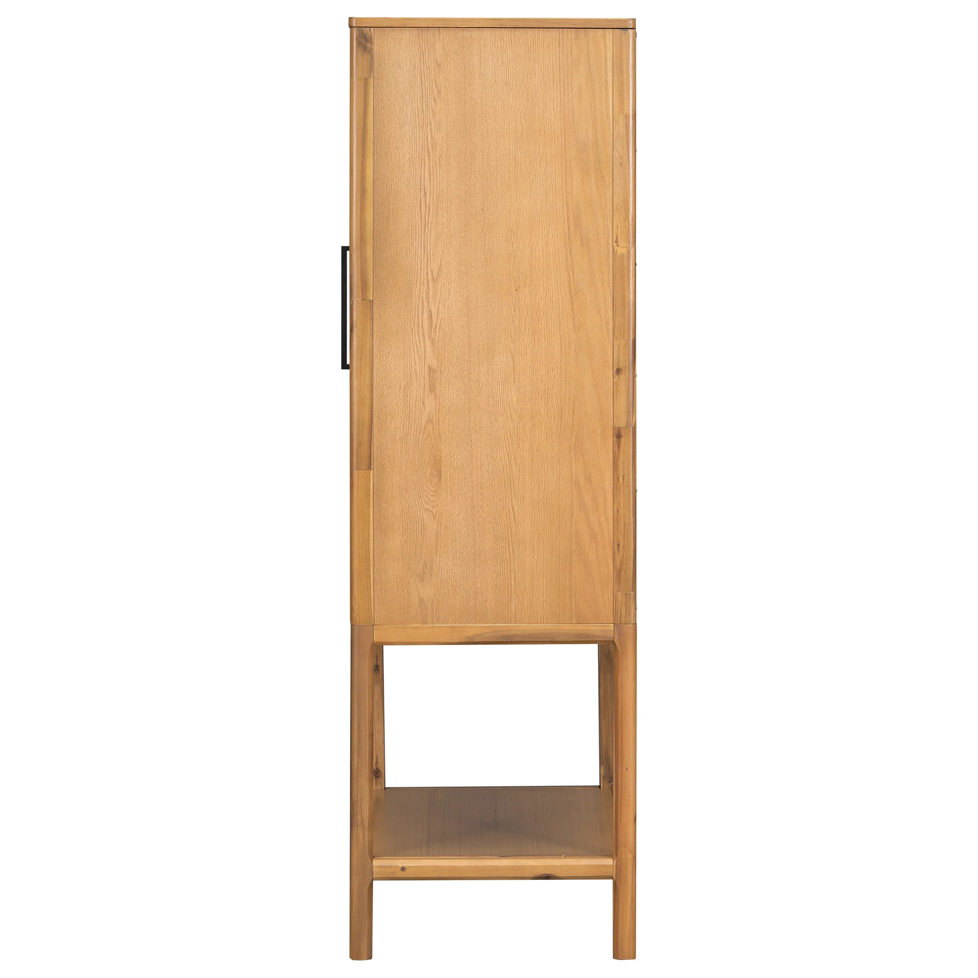 Modern Oak Veneer Tall Cabinet - Image 17
