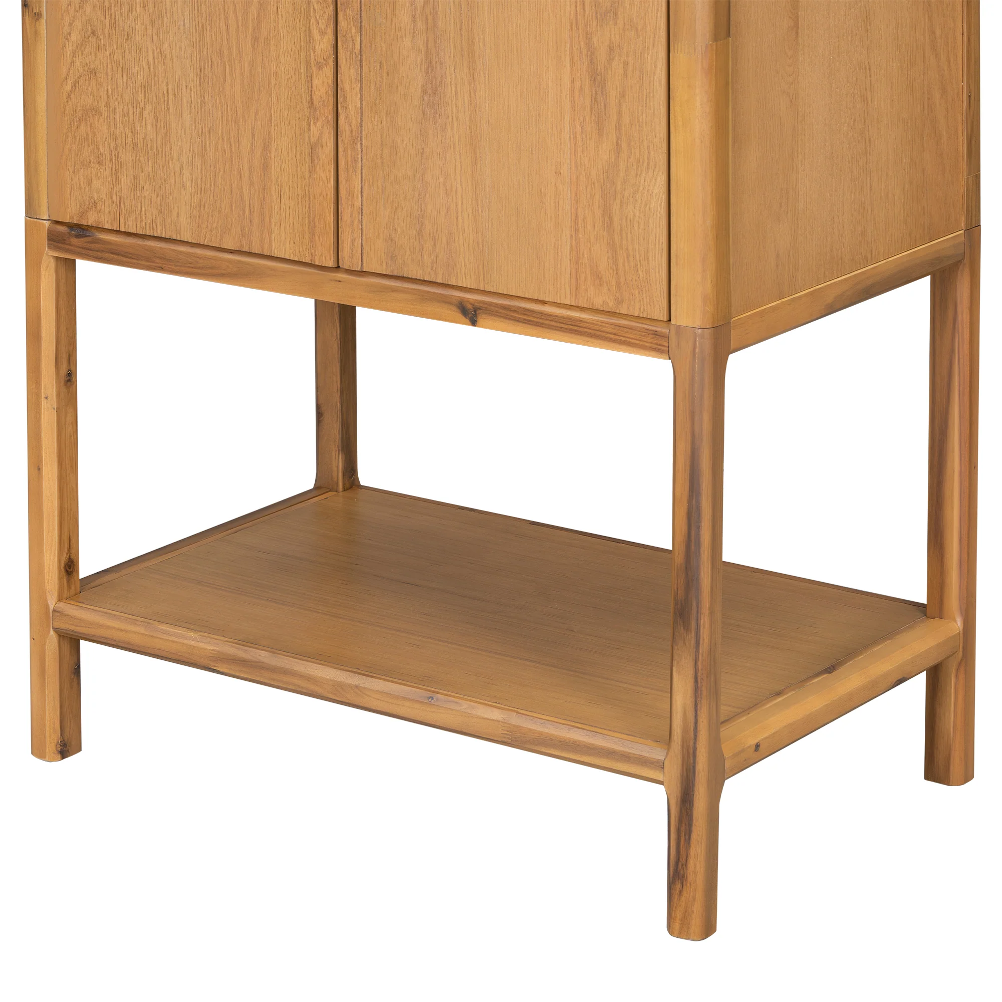 Modern Oak Veneer Tall Cabinet - Image 18