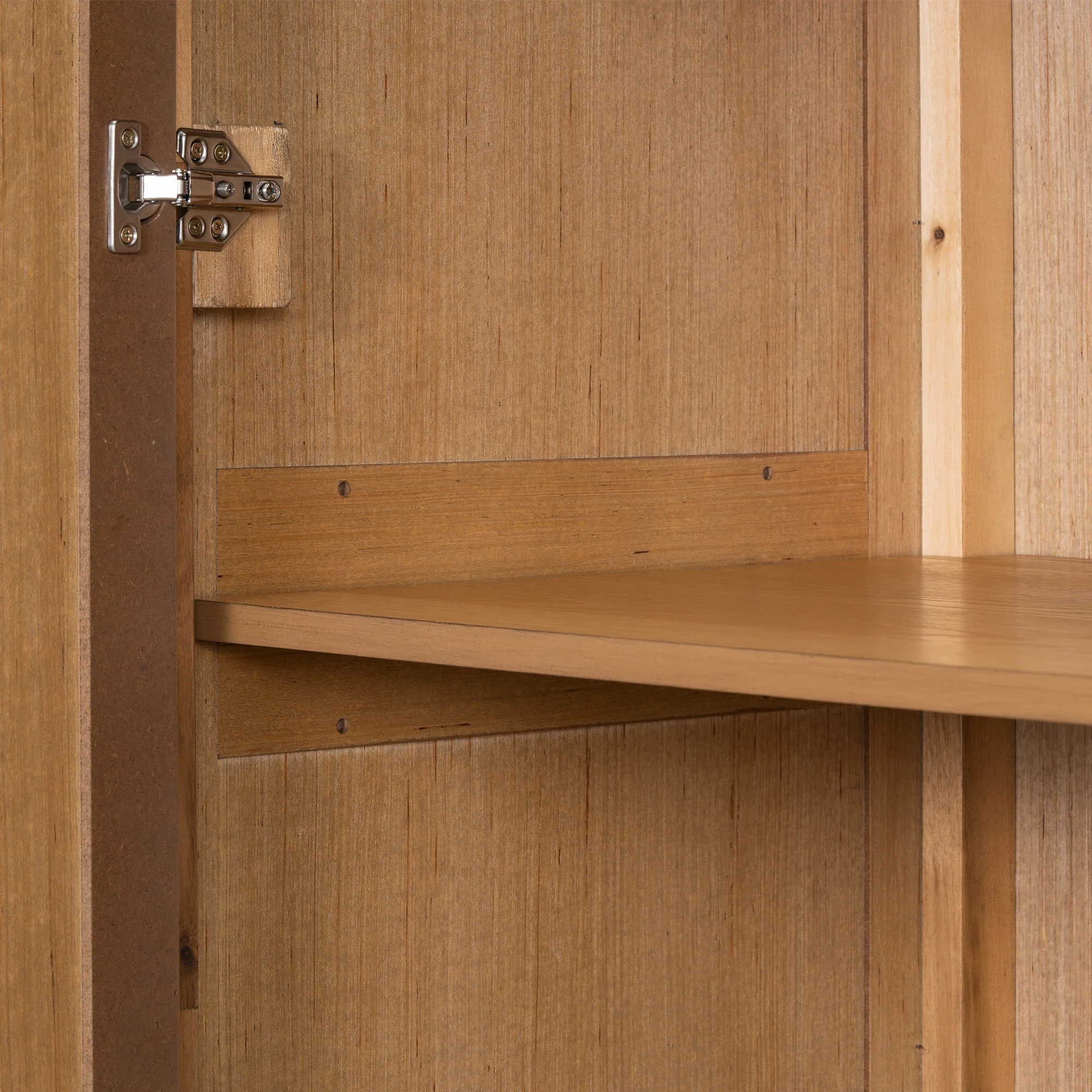 Modern Oak Veneer Tall Cabinet - Image 19