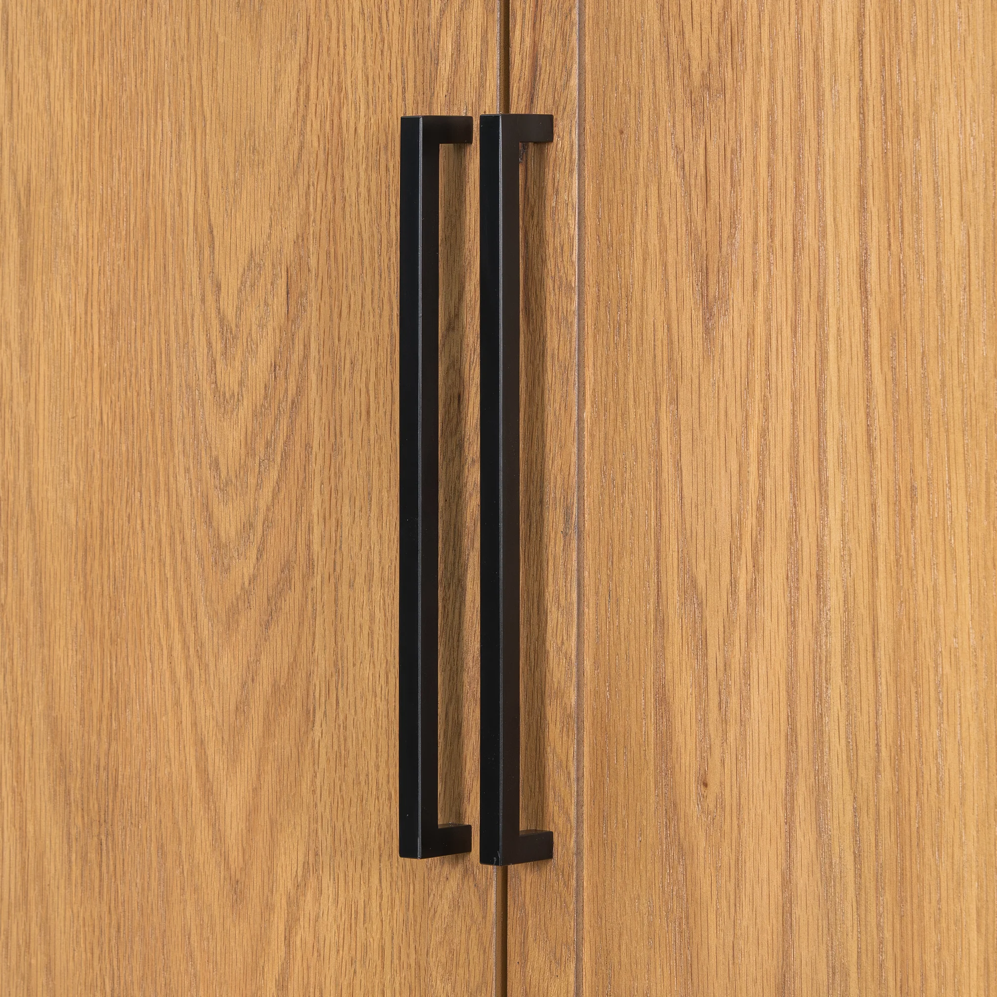 Modern Oak Veneer Tall Cabinet - Image 20
