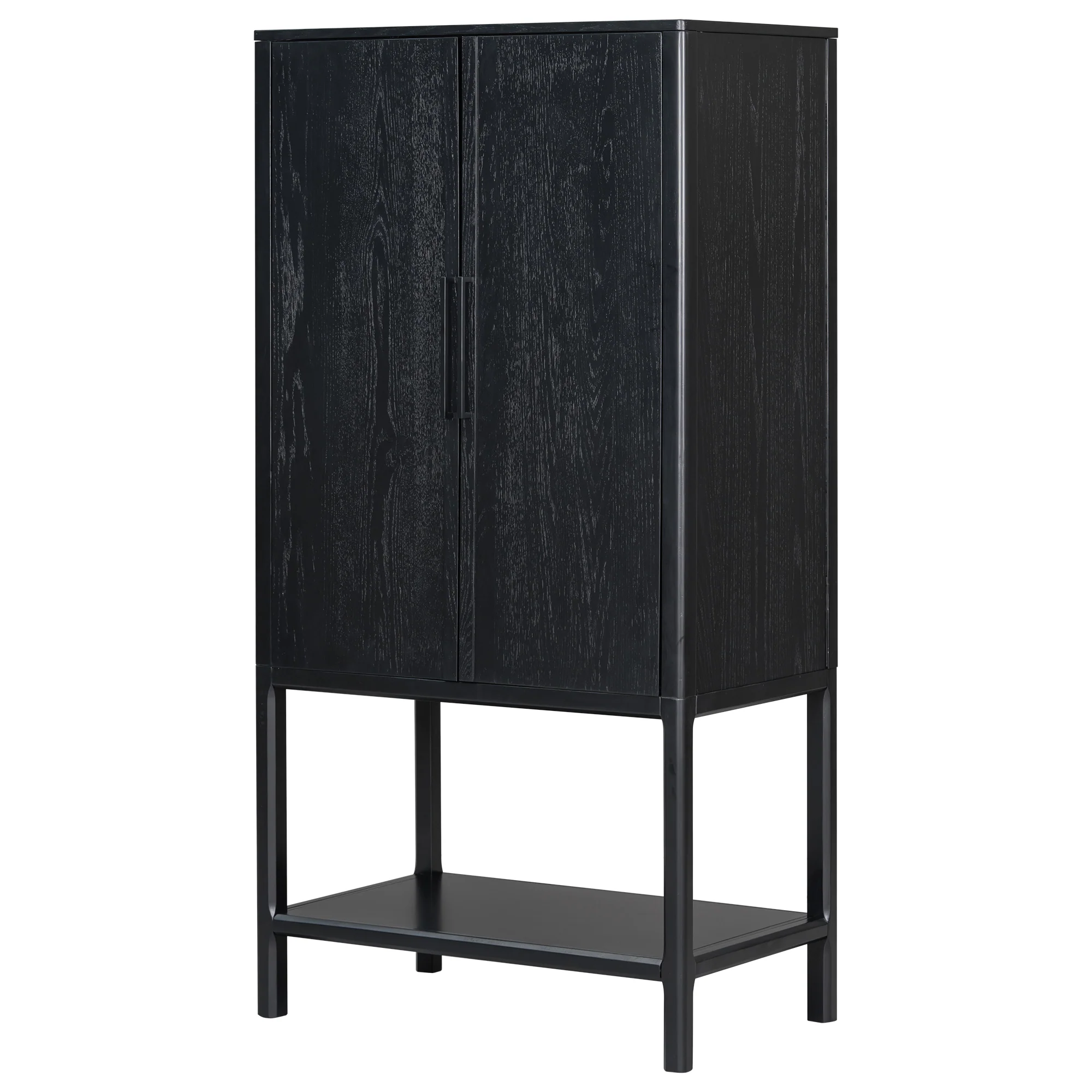 Modern Oak Veneer Tall Cabinet - Image 4