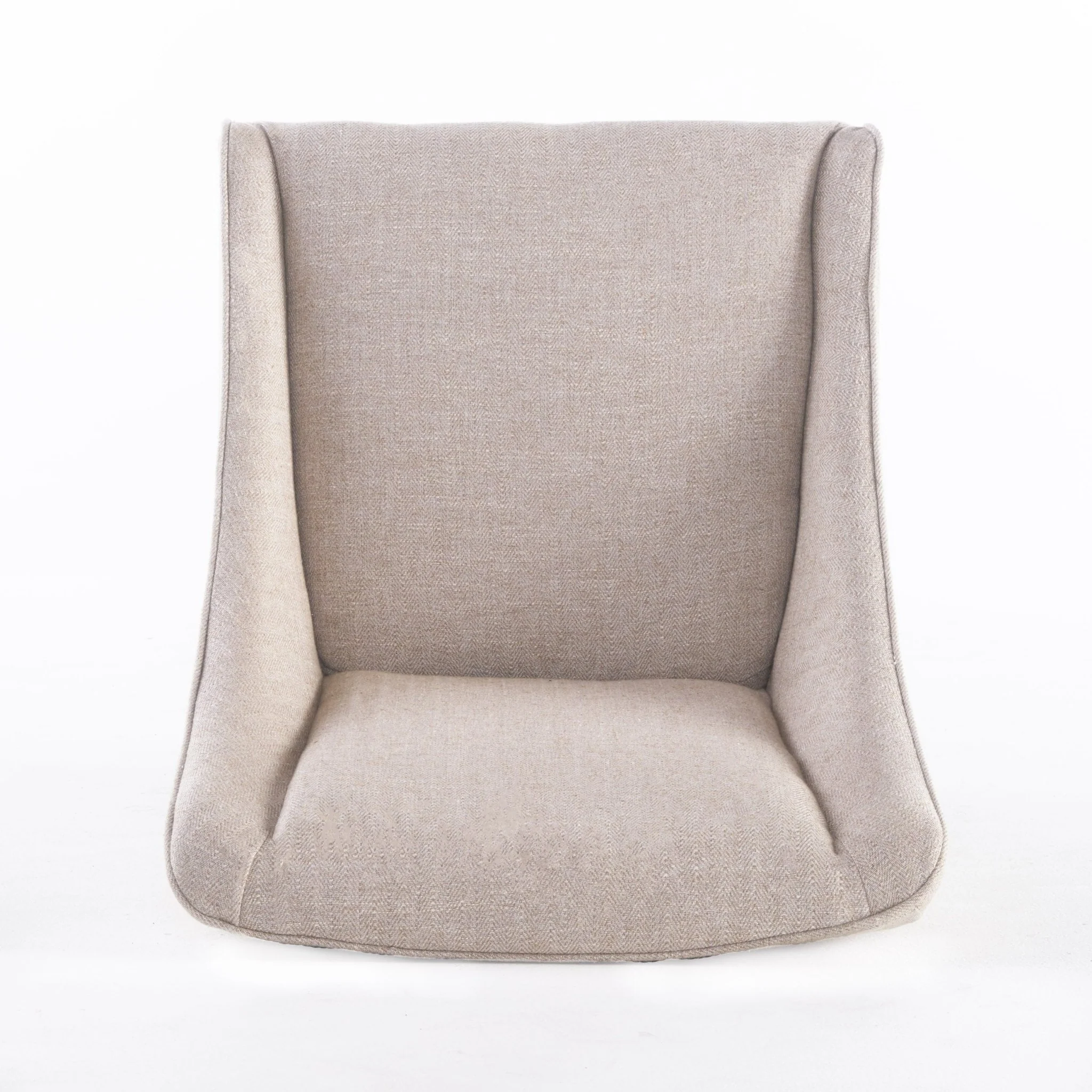 Upholstered Dining Chair with Wing Back, Slide Arm and Nail Head Trim - Image 5
