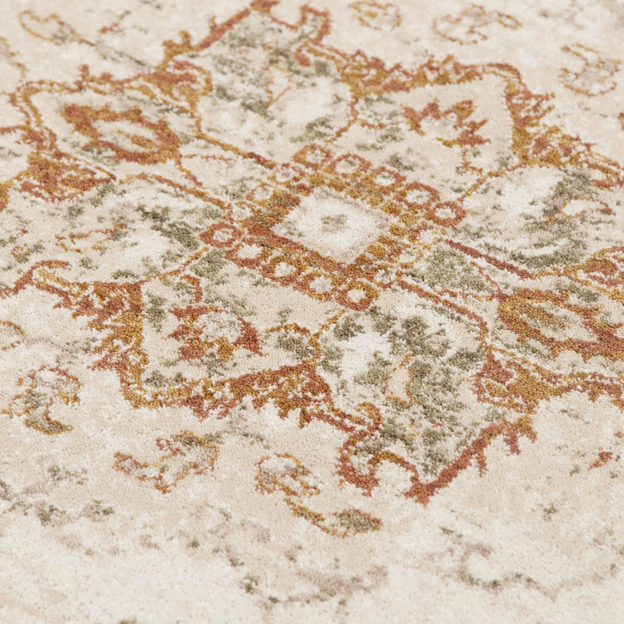 Ventura Power Loomed 100% Wool Medallion Area Rug - Image 4