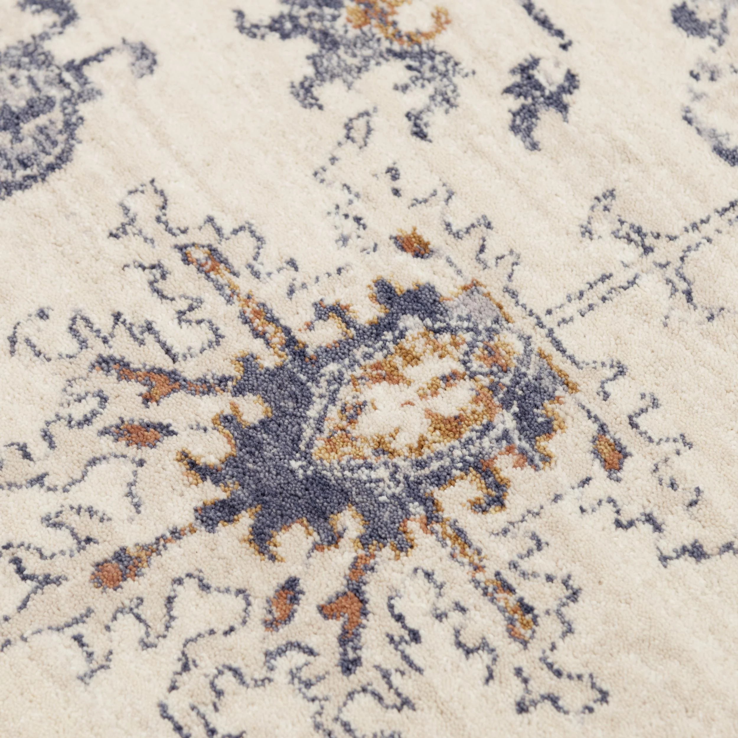 Ventura Power Loomed 100% Wool Medallion Area Rug - Image 8