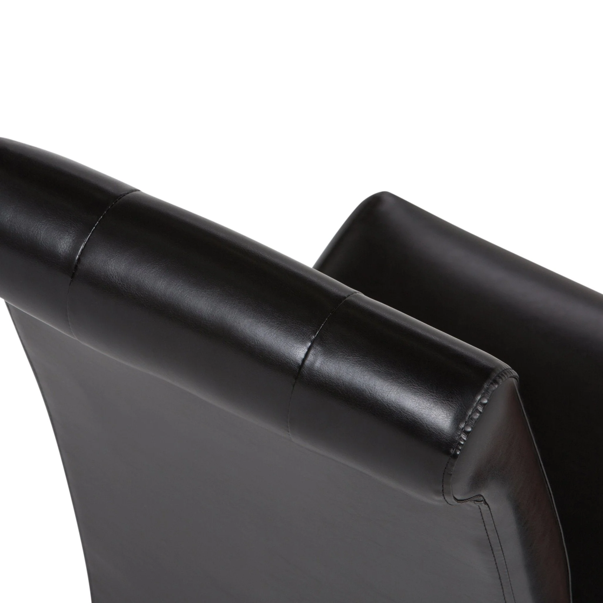 Veritas Faux Leather Dining Chair with Button Tufted Back and Solid Wood Legs, Set of 2 - Image 11