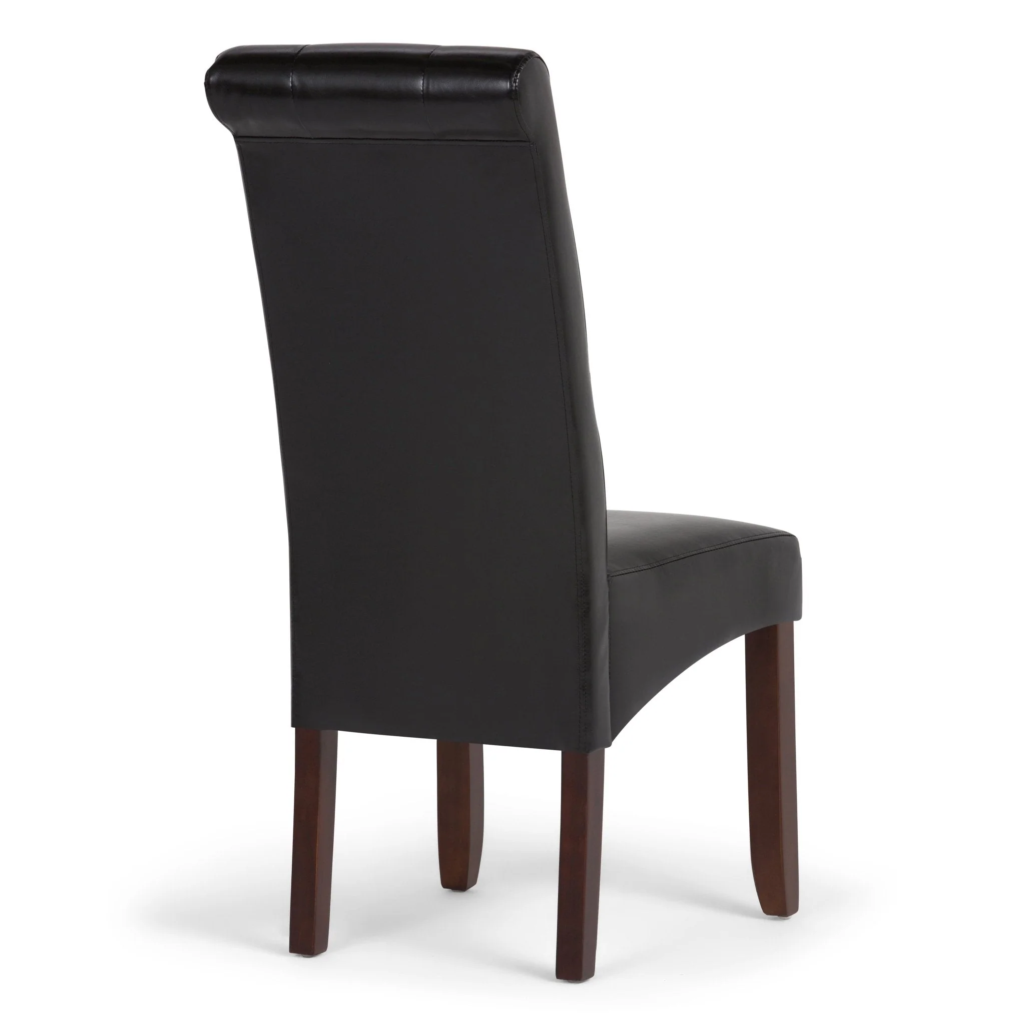 Veritas Faux Leather Dining Chair with Button Tufted Back and Solid Wood Legs, Set of 2 - Image 13