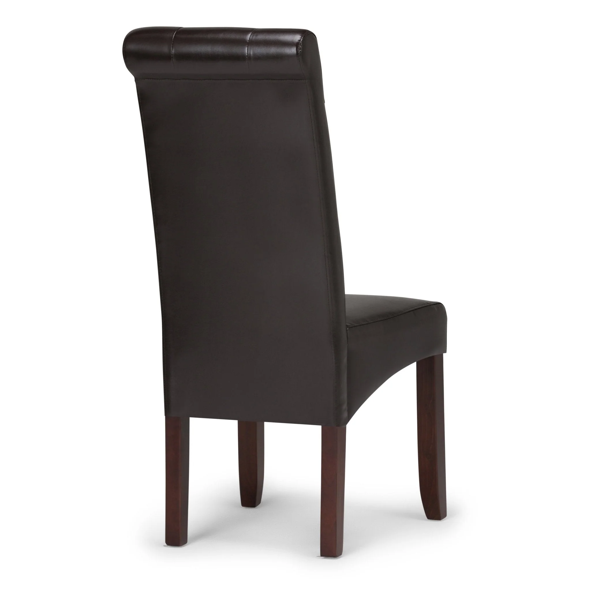 Veritas Faux Leather Dining Chair with Button Tufted Back and Solid Wood Legs, Set of 2 - Image 20