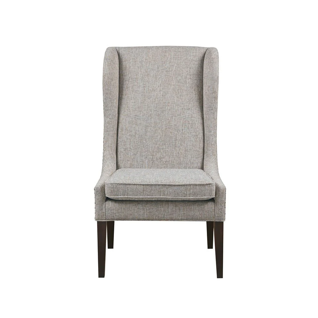 Vesper Dining Chair with Wing Back and Nailhead Accent - Image 3