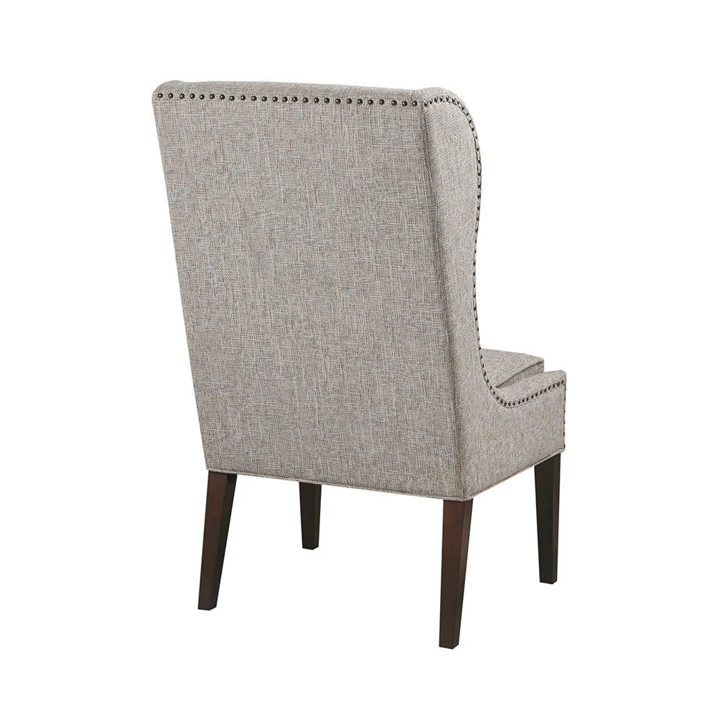 Vesper Dining Chair with Wing Back and Nailhead Accent - Image 5