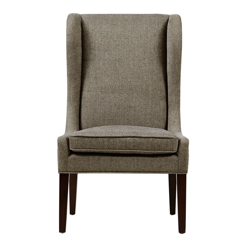 Vesper Upholstered Dining Chair with Nailhead Trim and High Wing Back - Image 4