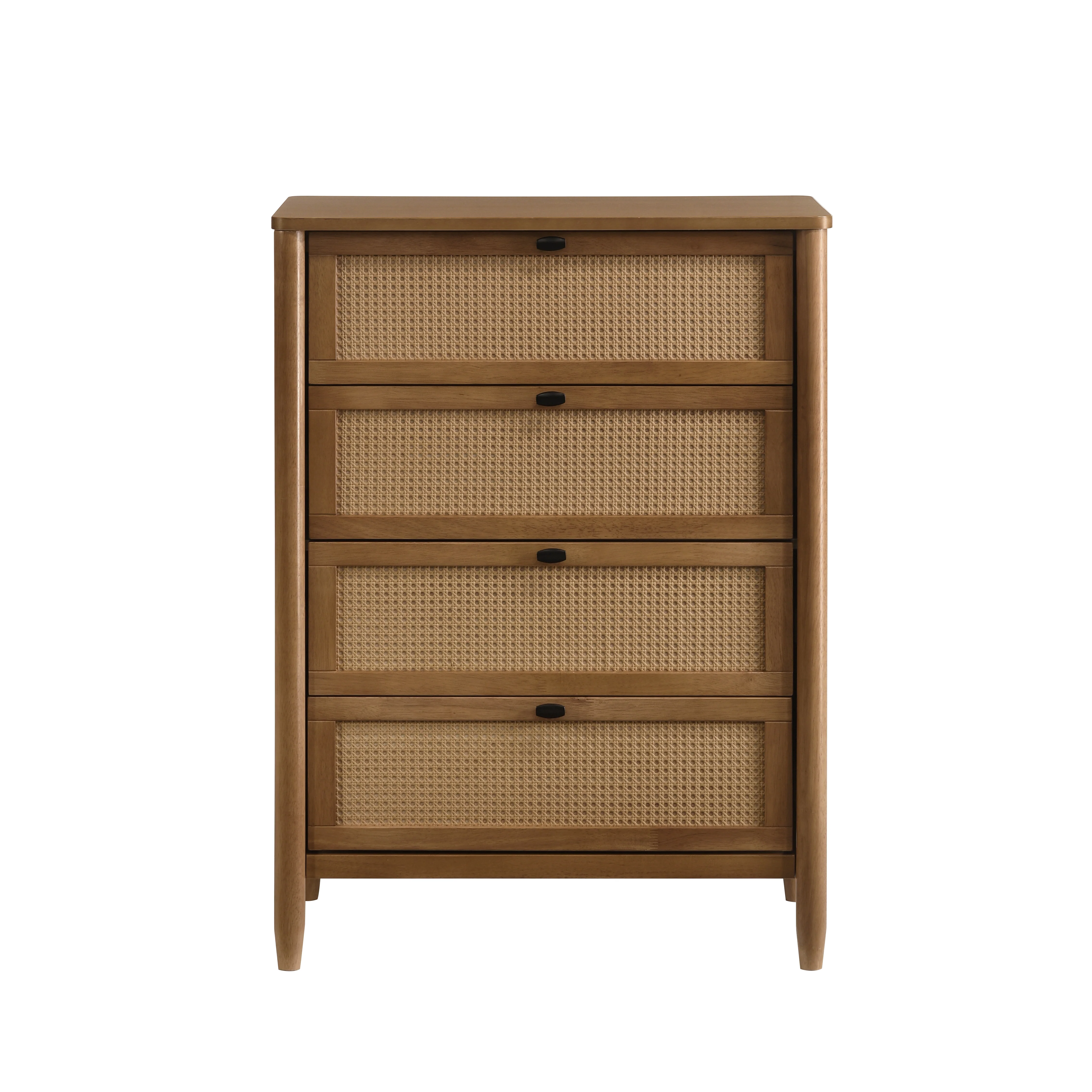 Vichy Wood and Rattan 4-Drawer Chest - Image 3