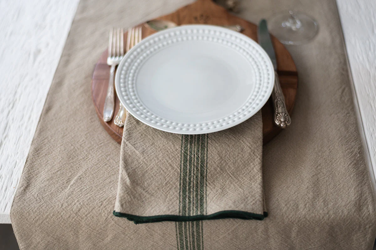 Vintage Stripe Dinner Napkins, Set of 4 - Image 12