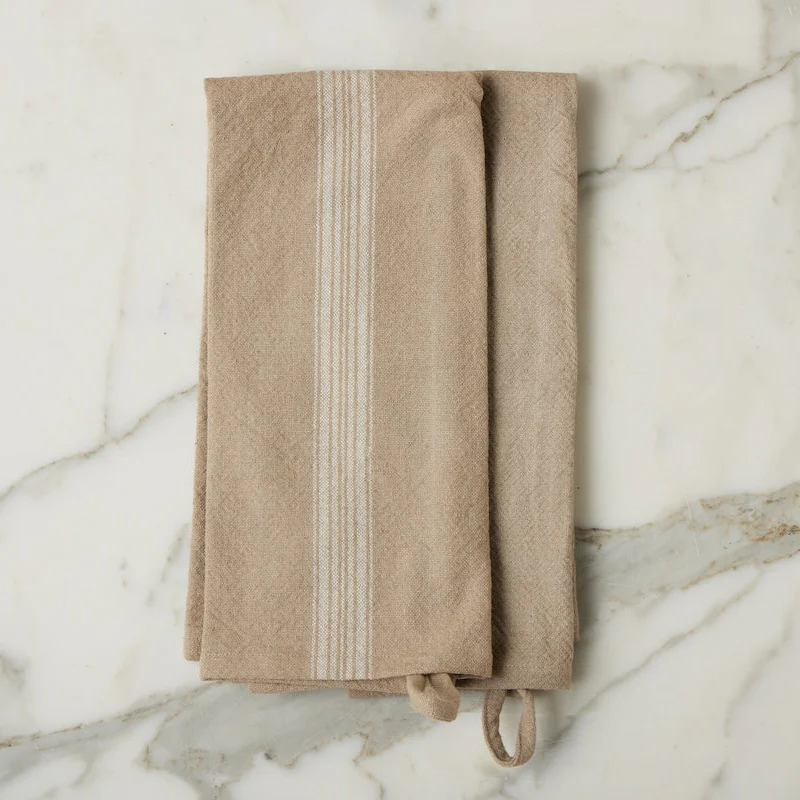 Vintage Stripe Kitchen Towel, Set of 2