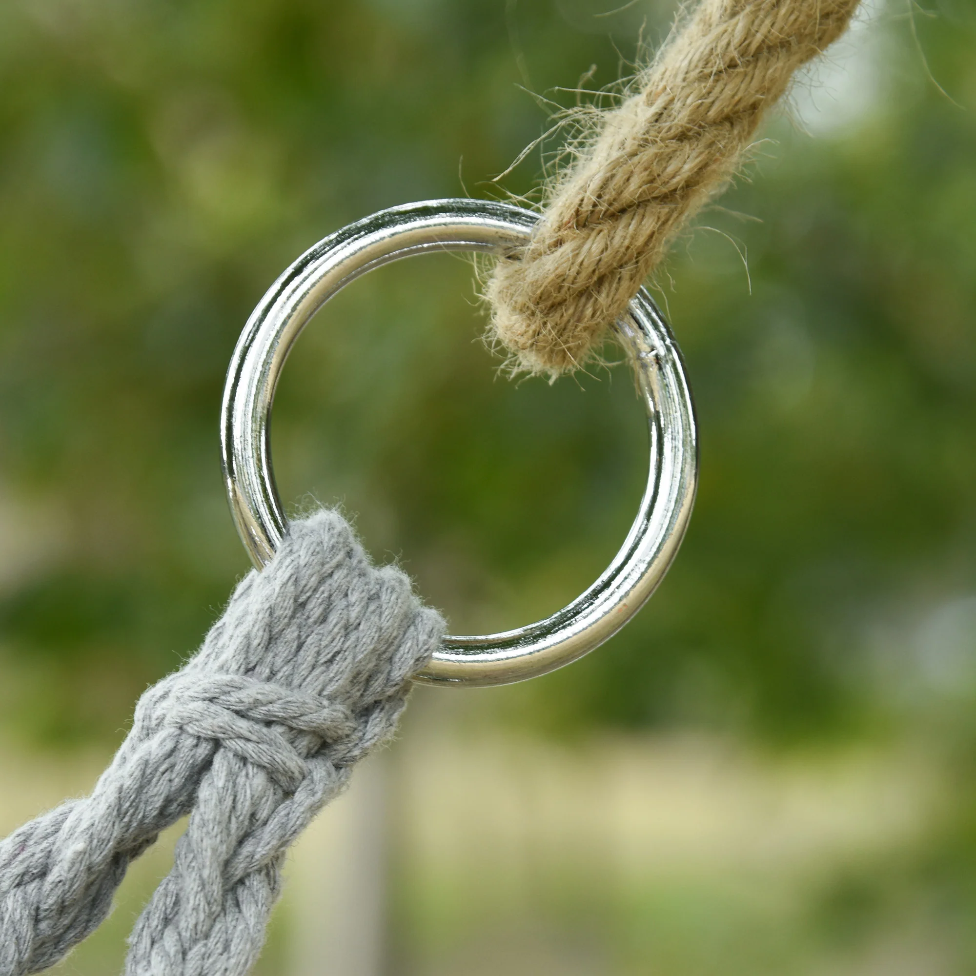 Visioned Outdoor Hanging Hammock Swing Chair with Macrame Design and Soft Cushion - Image 7