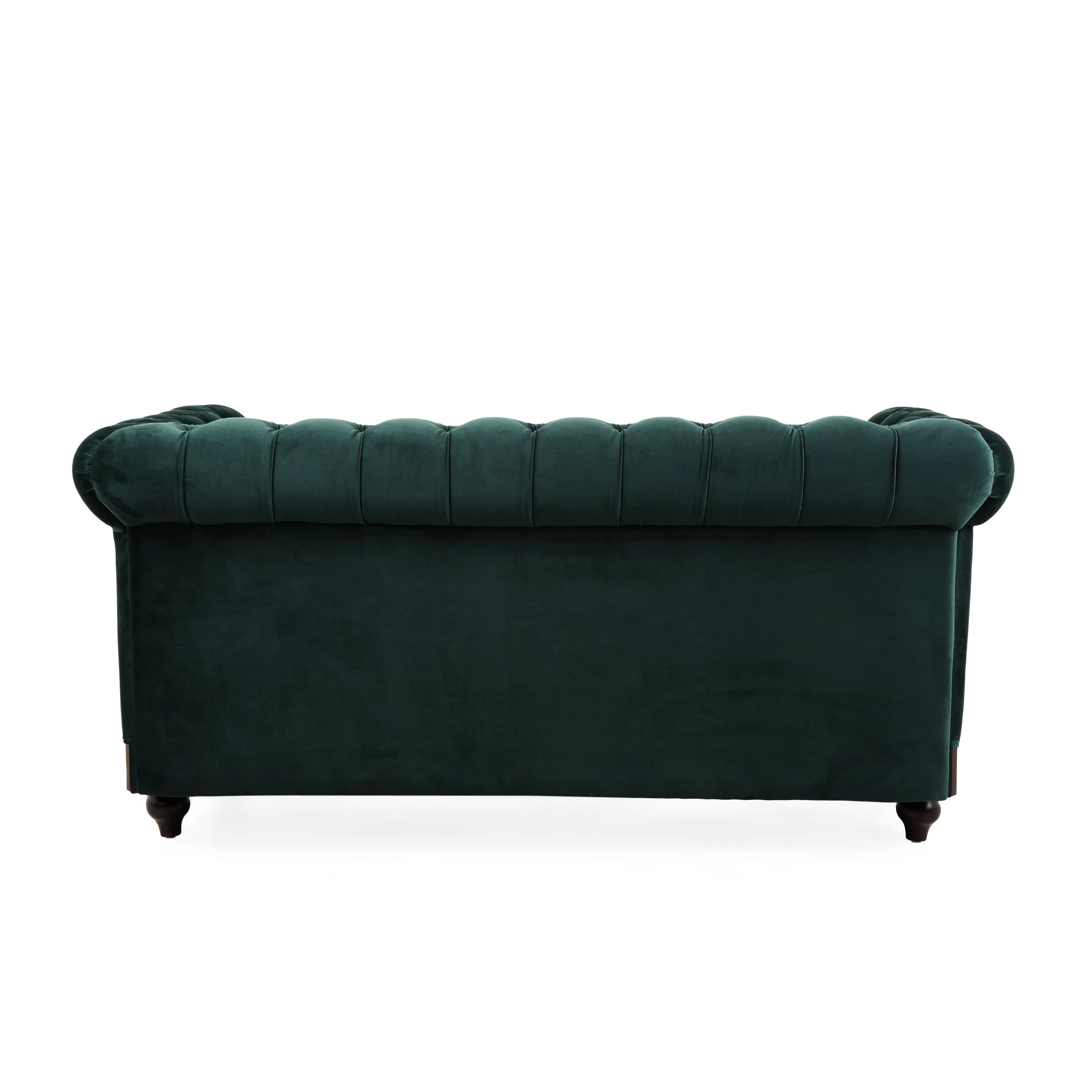 Velvet Rolled Arm Chesterfield Loveseat - Image 26