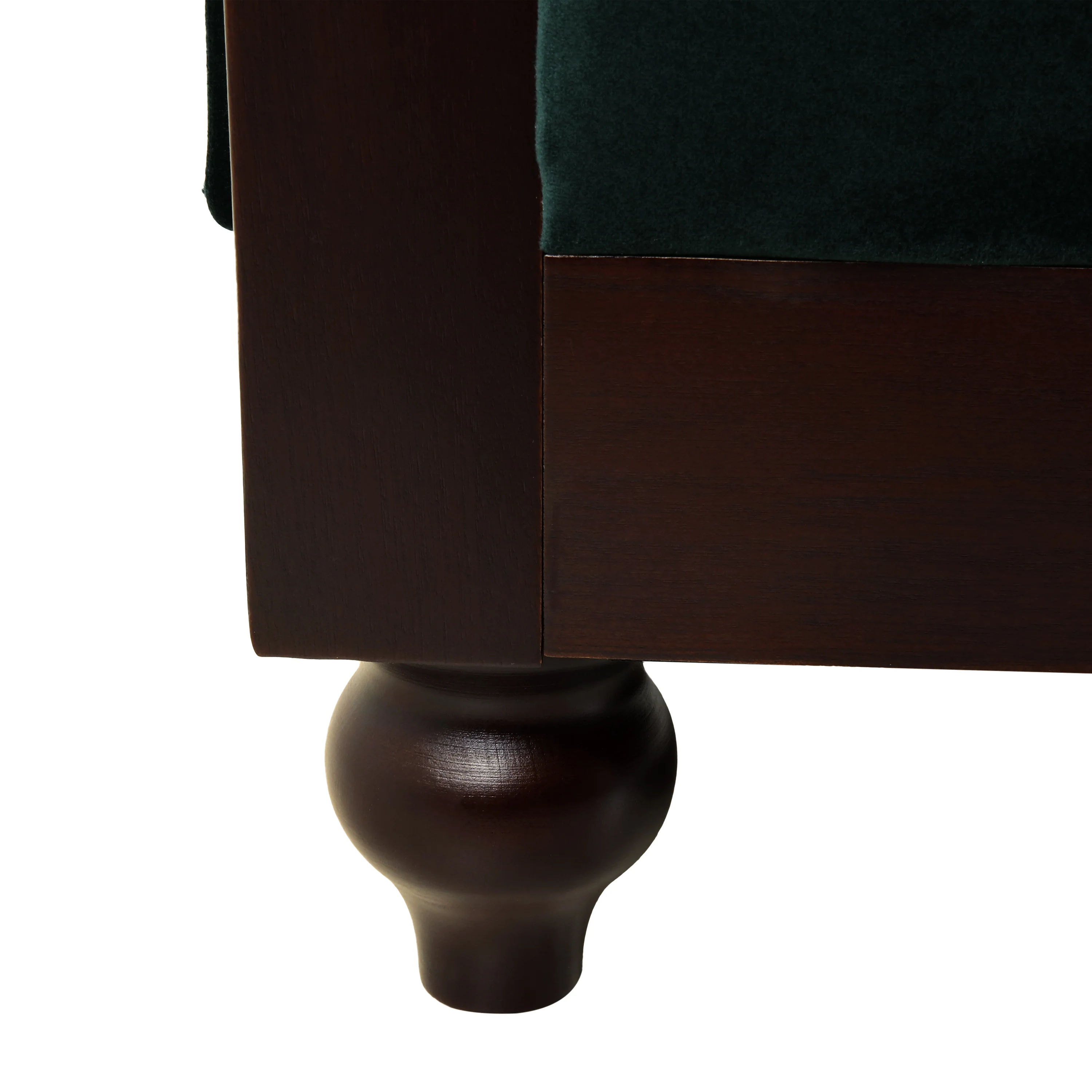 Velvet Rolled Arm Chesterfield Loveseat - Image 32