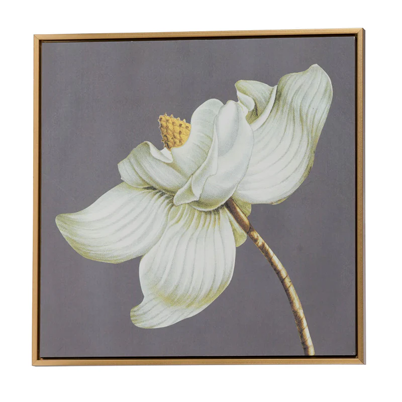 White and Gold Botanical Wall Art Prints - Image 2