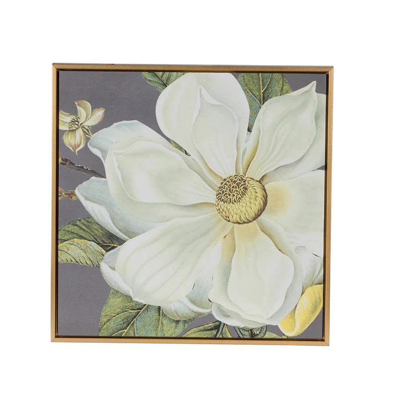 White and Gold Botanical Wall Art Prints - Image 3
