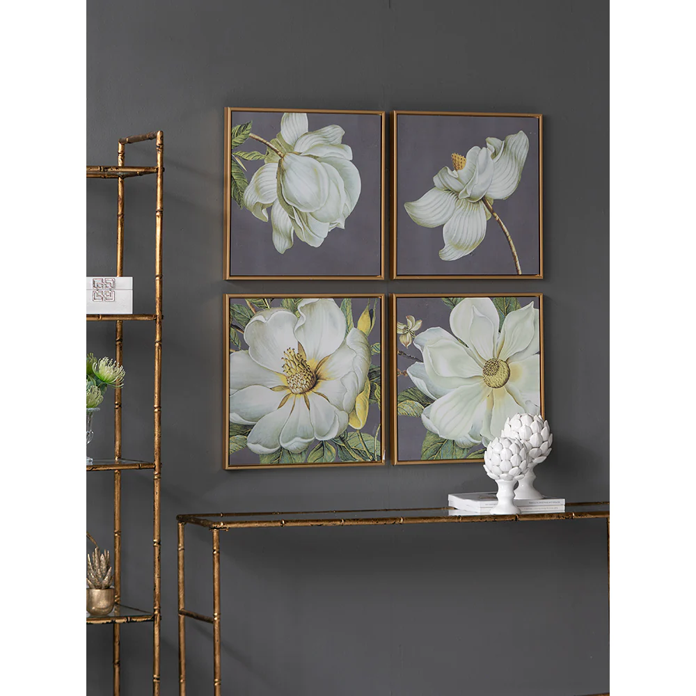 White and Gold Botanical Wall Art Prints - Image 6