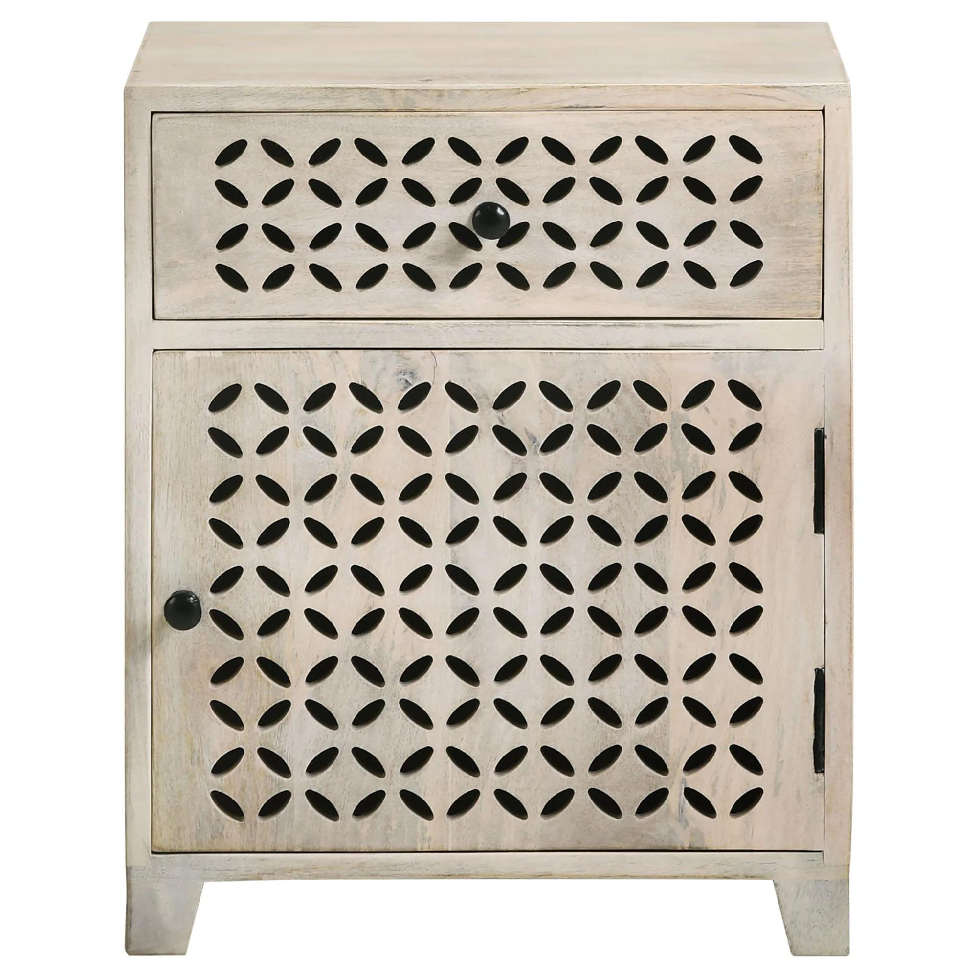 White Washed Accent Cabinet - Image 4