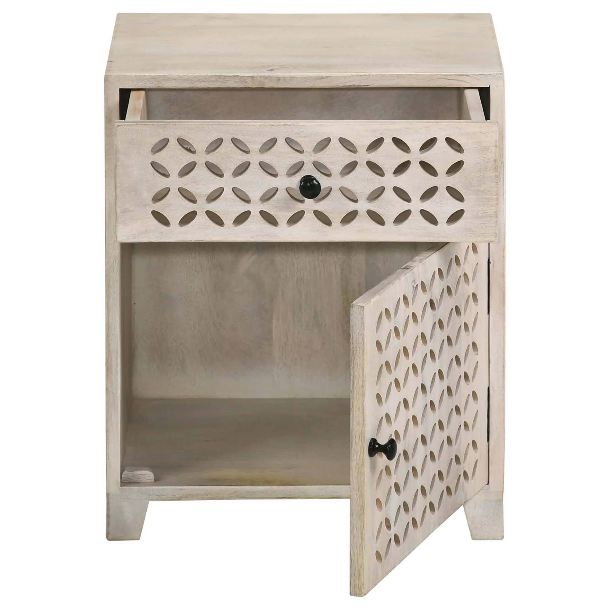 White Washed Accent Cabinet - Image 5
