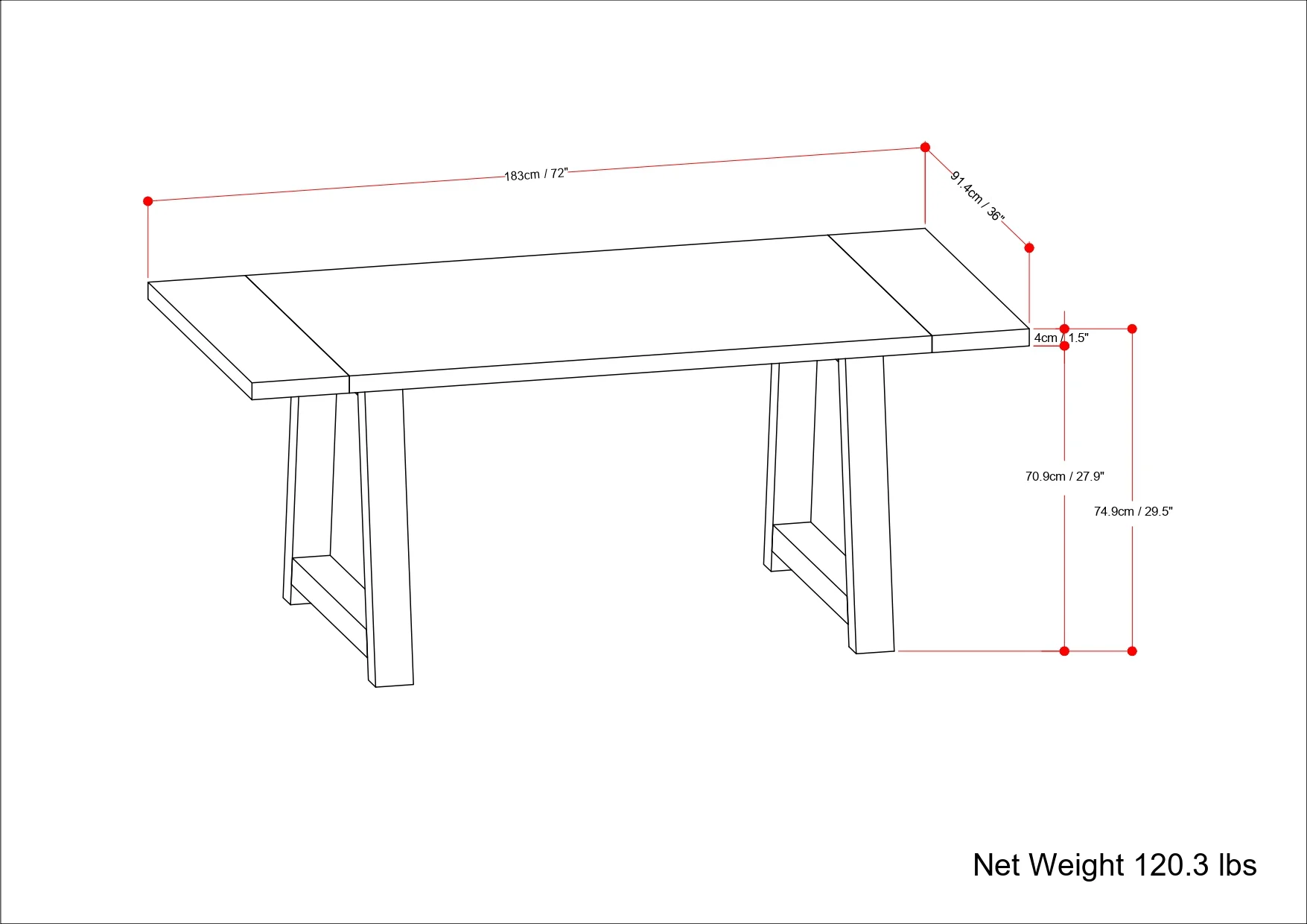 Whitley Dining Table - Image 5