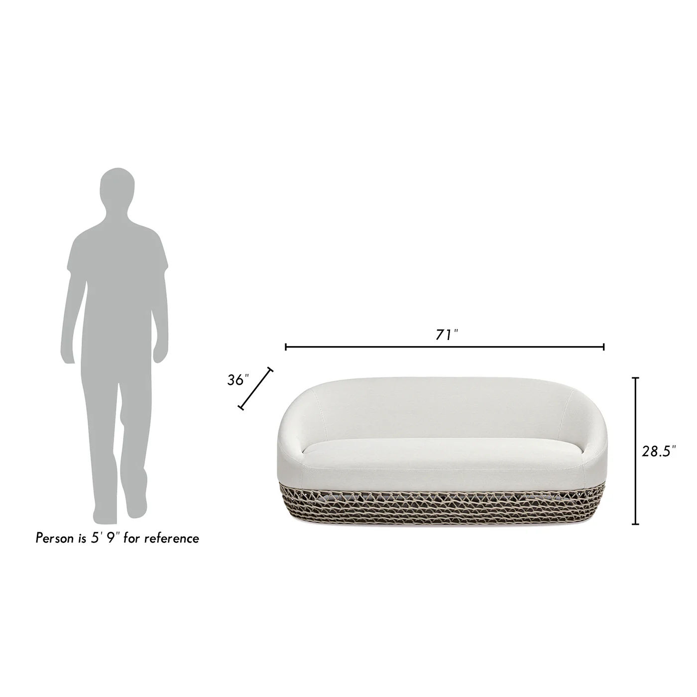 Willow Deep Seat Outdoor Sofa - Image 7