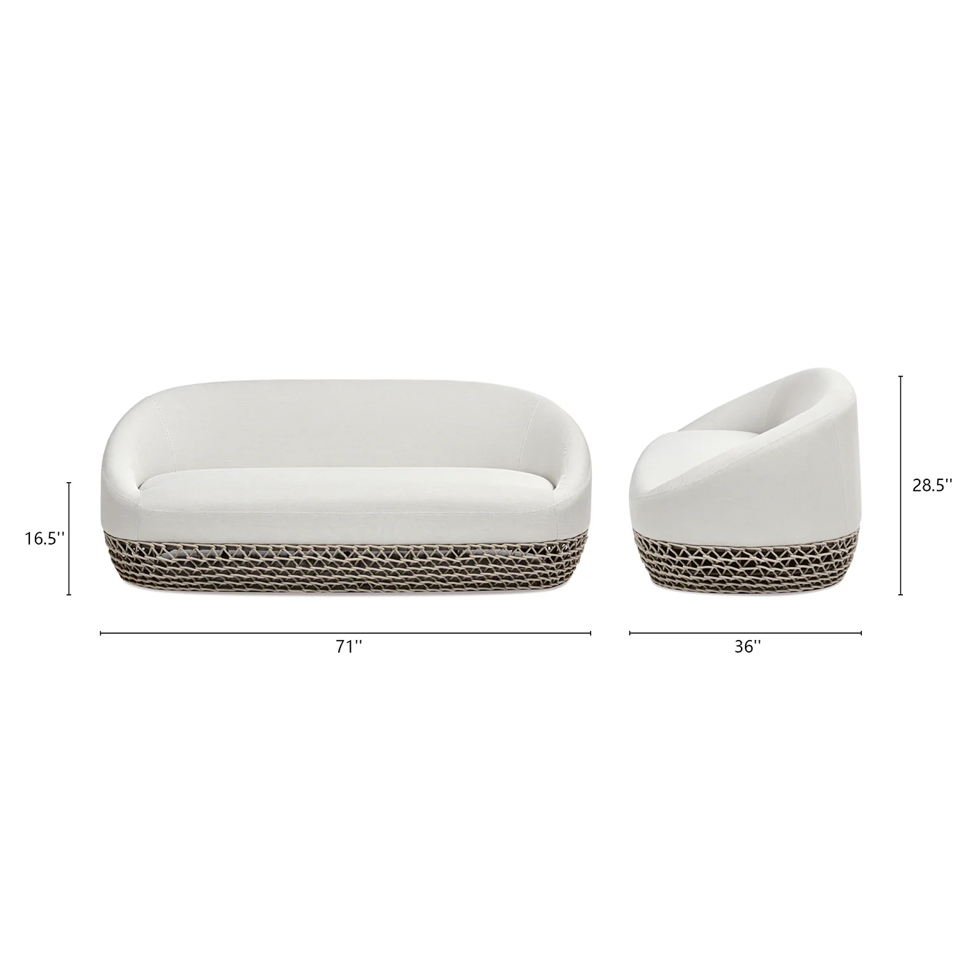 Willow Deep Seat Outdoor Sofa - Image 8